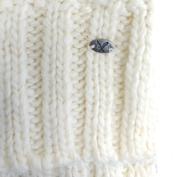American Eagle Outfitters W,m XS Cream Cable Pullover - Picture 4 of 4